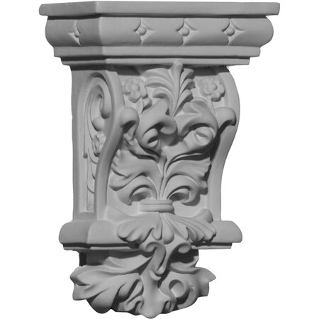 Ekena Millwork 2 7/8"W x 1 5/8"D x 4 3/8"H Valletta Corbel COR02X01X04VL